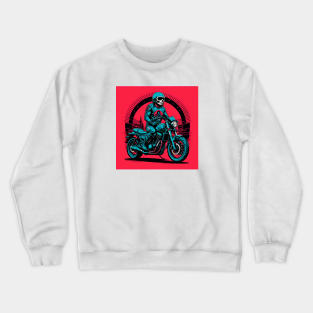 Skull biker Crewneck Sweatshirt